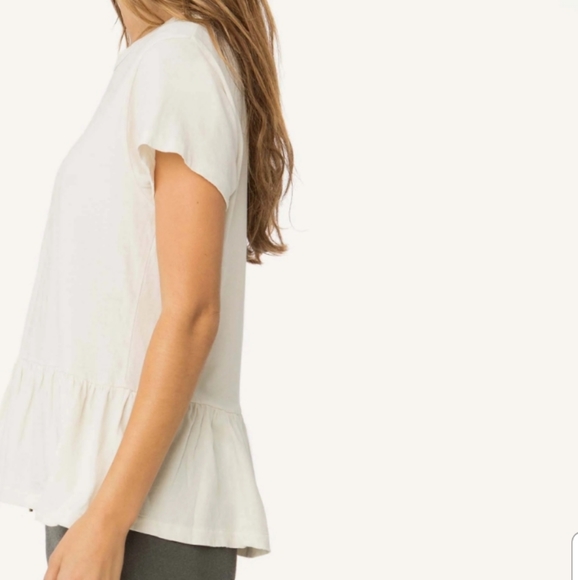 The Great The Ruffle Tee White size 1 - Picture 4 of 14